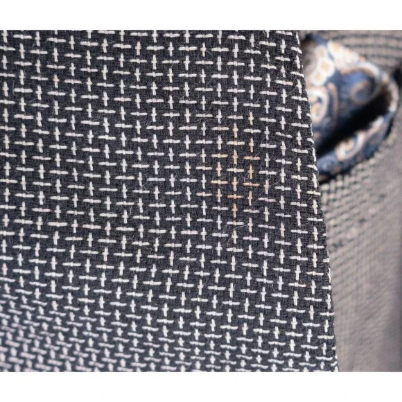 MANI Vintage Sport Coat Jacket Blazer Men Size 42R Textured Two Button WOOL - Picture 8 of 16